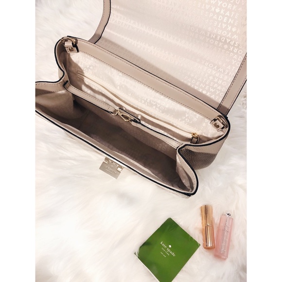 Kate Spade Two-Way Taupe Handbag - Picture 6 of 8